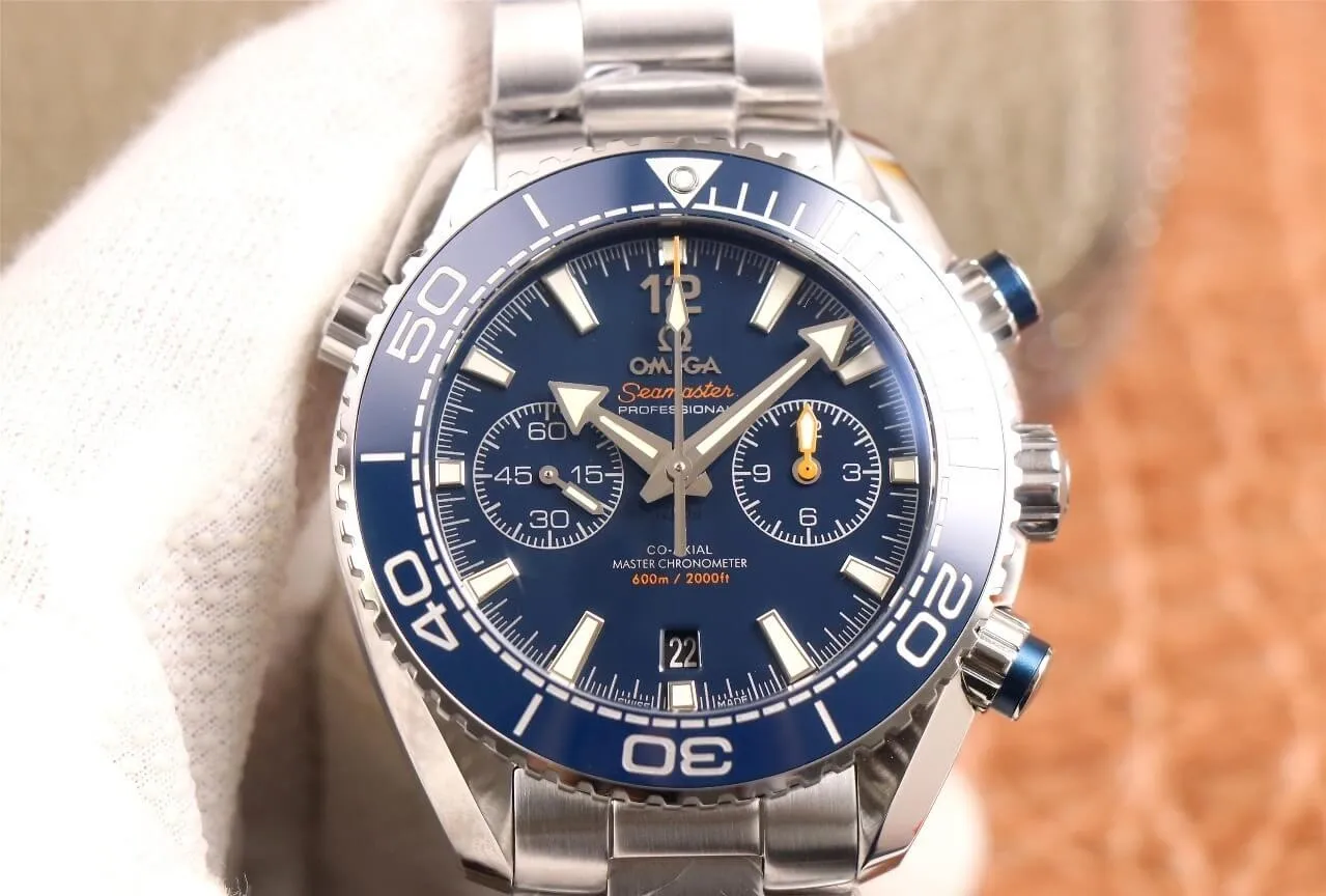 Omega Seamaster 215.30.46.51.03.001 OM Factory 1:1 Best Edition Replica Watch V3 Blue Bezel
